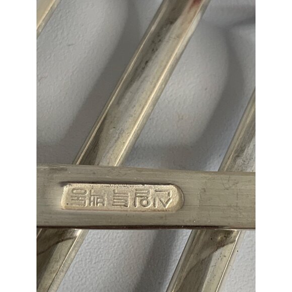 Korean Flatwear Spoon Chopsticks Silver Plate Vintage 14 pieces Utensils 6874 - Picture 9 of 10